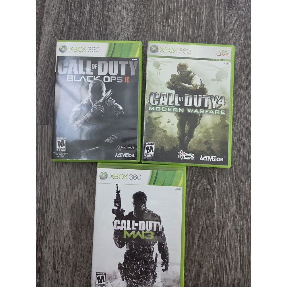 Call Of Duty Xbox 360 Games (Lot of 3)